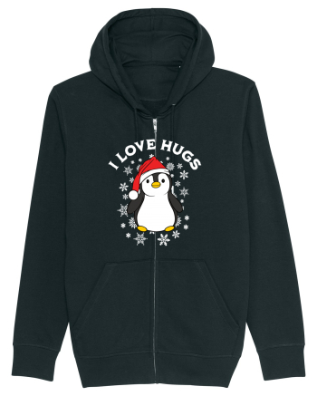 amuzant de Craciun - I love hugs  Black