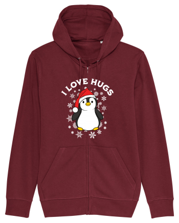 amuzant de Craciun - I love hugs  Burgundy