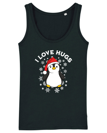 amuzant de Craciun - I love hugs  Black