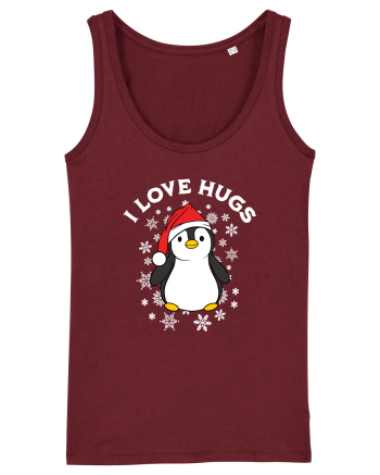 amuzant de Craciun - I love hugs  Burgundy