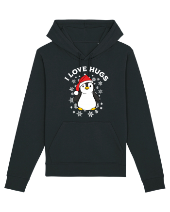 amuzant de Craciun - I love hugs  Black