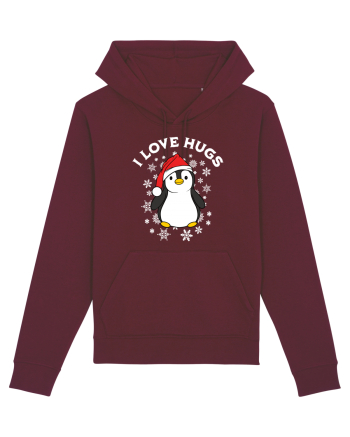 amuzant de Craciun - I love hugs  Burgundy