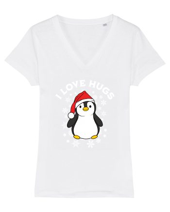 amuzant de Craciun - I love hugs  White