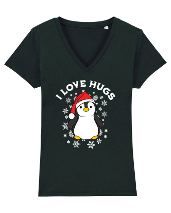 amuzant de Craciun - I love hugs  Black