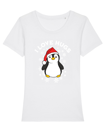 amuzant de Craciun - I love hugs  White