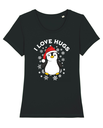 amuzant de Craciun - I love hugs  Black