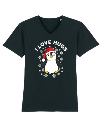amuzant de Craciun - I love hugs  Black
