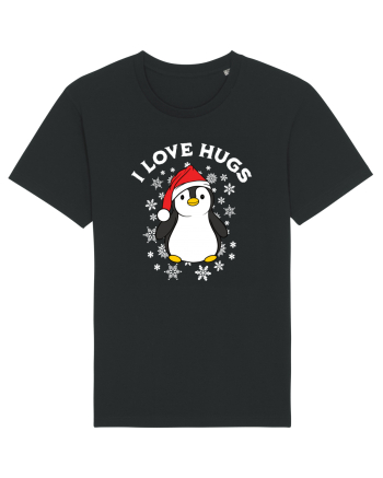 amuzant de Craciun - I love hugs  Black