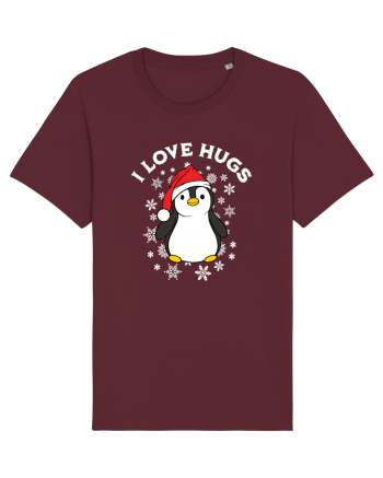 amuzant de Craciun - I love hugs  Burgundy