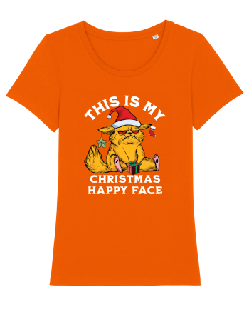 This is my Christmas happy face  Bright Orange