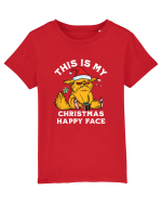 This is my Christmas happy face  Tricou mânecă scurtă  Copii Mini Creator