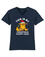 This is my Christmas happy face  Tricou mânecă scurtă guler V Bărbat Presenter