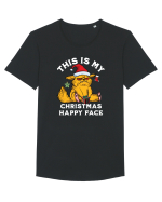 This is my Christmas happy face  Tricou mânecă scurtă guler larg Bărbat Skater
