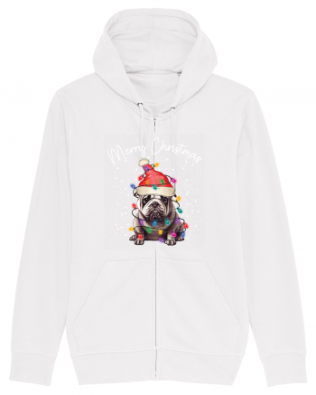 de Craciun cu luminite - Bulldog White