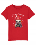 de Craciun cu luminite - Bulldog Tricou mânecă scurtă  Copii Mini Creator