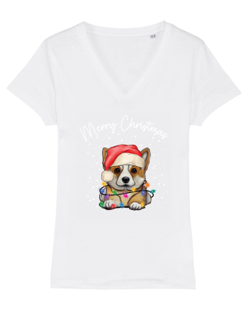 de Craciun cu luminite - Corgi White