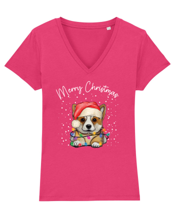 de Craciun cu luminite - Corgi Raspberry