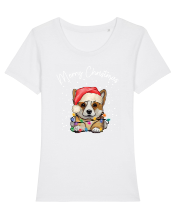 de Craciun cu luminite - Corgi White