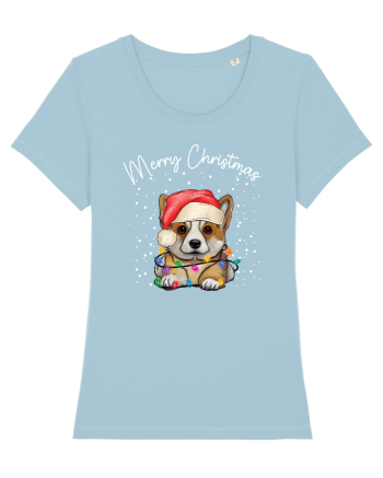 de Craciun cu luminite - Corgi Sky Blue