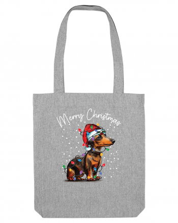 de Craciun cu luminite - Dachshund Heather Grey