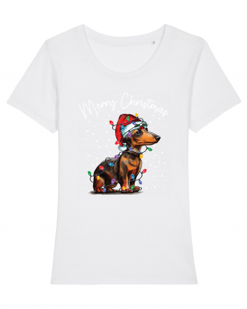 de Craciun cu luminite - Dachshund White