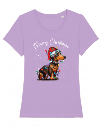 de Craciun cu luminite - Dachshund Lavender Dawn