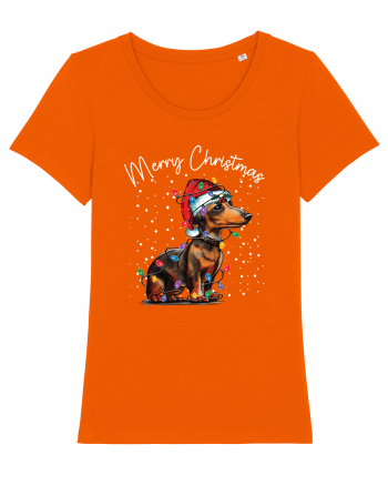 de Craciun cu luminite - Dachshund Bright Orange