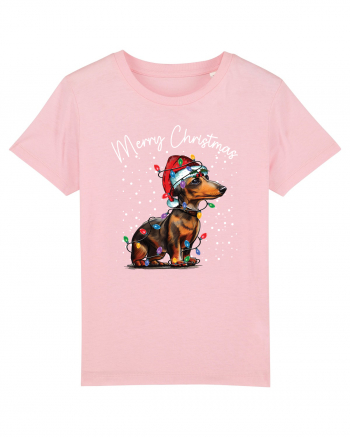 de Craciun cu luminite - Dachshund Cotton Pink