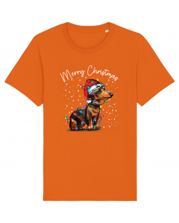 de Craciun cu luminite - Dachshund Bright Orange