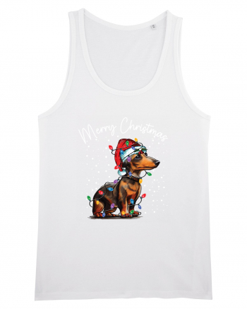 de Craciun cu luminite - Dachshund White