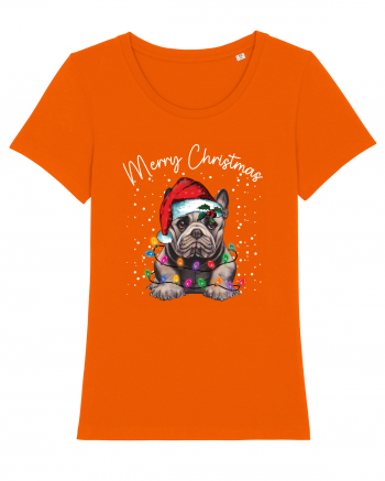 de Craciun cu luminite - English Bulldog Bright Orange