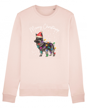 de Craciun cu luminite - German Shepherd Candy Pink