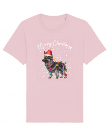 de Craciun cu luminite - German Shepherd Cotton Pink