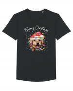 de Craciun cu luminite - Golden Retriever Tricou mânecă scurtă guler larg Bărbat Skater