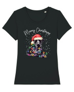 de Craciun cu luminite - Great Dane Tricou mânecă scurtă guler larg fitted Damă Expresser