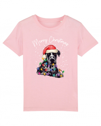 de Craciun cu luminite - Great Dane Cotton Pink