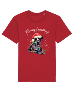 de Craciun cu luminite - Great Dane Tricou mânecă scurtă Unisex Rocker