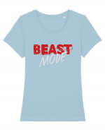 Beast mode Tricou mânecă scurtă guler larg fitted Damă Expresser