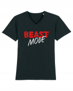 Beast mode Tricou mânecă scurtă guler V Bărbat Presenter