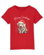 de Craciun cu luminite - Labrador Tricou mânecă scurtă  Copii Mini Creator