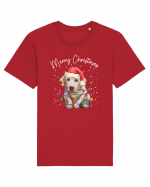 de Craciun cu luminite - Labrador Tricou mânecă scurtă Unisex Rocker