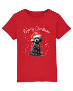 de Craciun cu luminite - Poodle Tricou mânecă scurtă  Copii Mini Creator