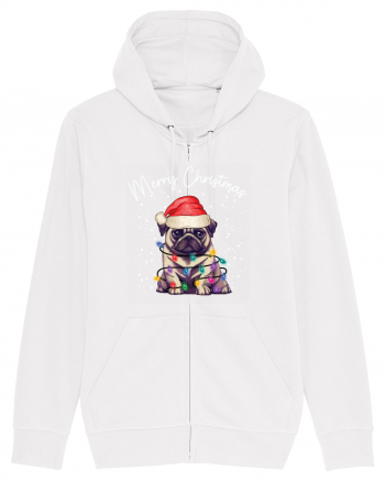 de Craciun cu luminite - Pug White