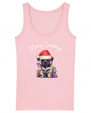 de Craciun cu luminite - Pug Cotton Pink