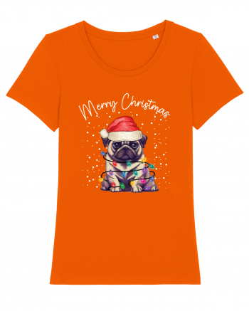 de Craciun cu luminite - Pug Bright Orange