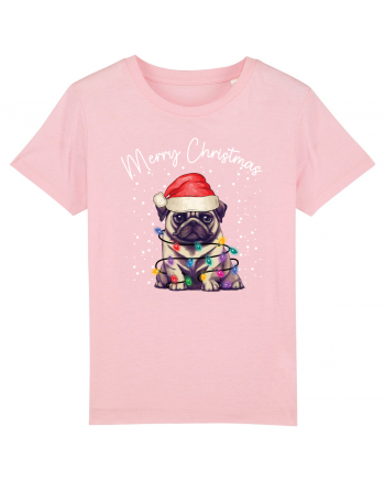 de Craciun cu luminite - Pug Cotton Pink