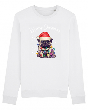 de Craciun cu luminite - Pug White