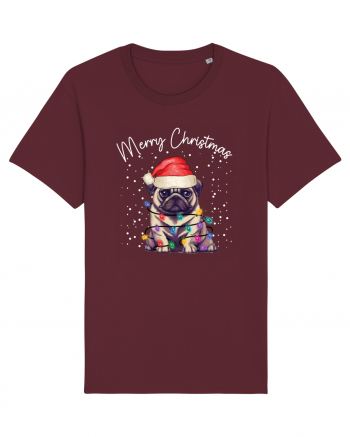 de Craciun cu luminite - Pug Burgundy