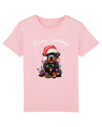 de Craciun cu luminite - Rottweiler Cotton Pink