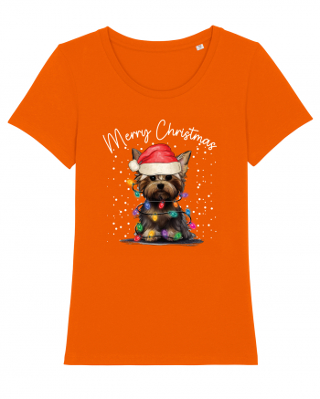 de Craciun cu luminite - Yorkshire Terrier Bright Orange